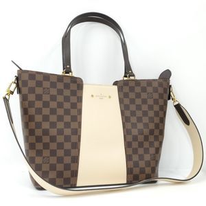 Louis Vuitton Jersey Tote Damier Ebene White Claim